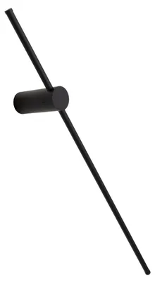 Obrázok produktu pre LED nástenná lampa SPIRIT, čierna, 12 W, teplá biela, 200 lm, kov, rozmery: 90 x 6 x 14,6 cm, IP20, Maxlight