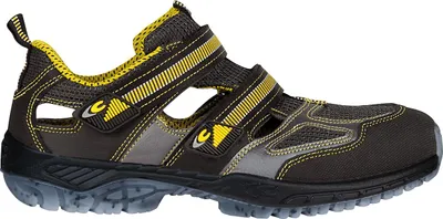 A side view of a work sandal.