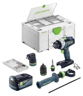 Obrázok produktu pre Festool TPC 18/4-Basic-Set akumulátorová vŕtačka s príklepom 18 V 75 Nm bezkefová + 1x akumulátor 5,0 Ah + Systainer - bez nabíjačky