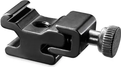 Produktbild von Walimex Universal Blitzschuh - 64 x 39 x 25 mm - aus Metall - mit 1/4" Stativanschluss und Feststellschraube - Zubehör Foto Studio