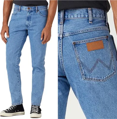 Immagine prodotto di WRANGLER, Jeanshosen per bambini, vestibilità dritta, RIVER, W36 L32, Blau, Jeans, baggyjeans, buggy