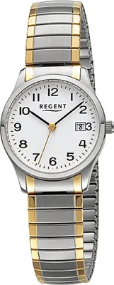 Obrázek produktu pro Dámské náramkové hodinky Regent z nerezové oceli quartz zlatý stříbrný kovový náramek D2URF1514