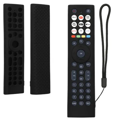 Produktbild von kwmobile Cover für Hisense ERF2B38H / ERF2K38H /ERF2F38H Hülle - Passgenaues Remote Cover, Fernbedienung Hülle aus Silikon, TV Zubehör in Schwarz