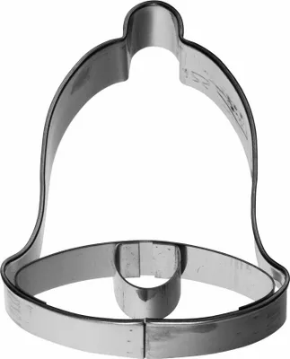 Produktbild von Birkmann Ausstechform Glocke, Plätzchenform, Ausstecher, Ausstechform, Keks Form, Edelstahl, mit Innenprägung, 5,5 cm, 198357