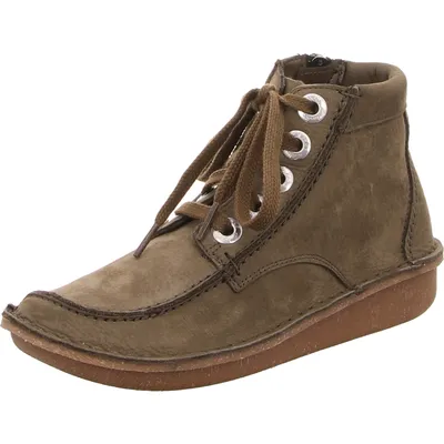 A single brown boot is shown against a white background.