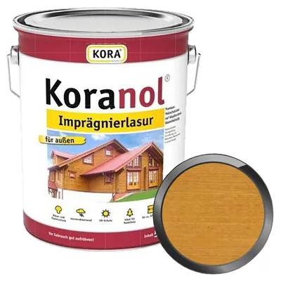 Produktbild von KORA Koranol Imprägnierlasur 5 Liter Eiche Hell