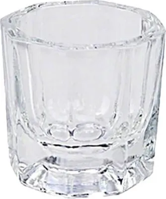 Produktbild von Transparentes Dappen Dish Glas 3 ml für Acryl, Gele & Strasssteine, hygienisch & leicht zu reinigen