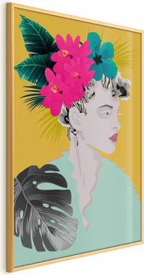Produktbild von Posterpapier Poster - Flowers in the Hair 40x60 cm Menschen h-A-0107-ao-a