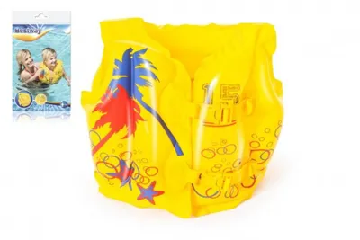 Zdjęcie produktu dla Nadmuchiwana kamizelka Tropical żółta 2 komory 41x30cm w torbie 3-6 lat