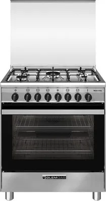 Image de Glem Gas SA765MI6 Cuisinière Cuisinière indépendante A Electrique Plaque de cuisson à gaz Acier inoxydable