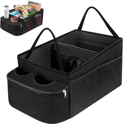 Produktbild von Kofferraum-Organizer, Kofferraumtasche, Faltbarer Kofferraum-Organizer, multifunktionaler Auto-Organizer für viele Kofferraummodelle