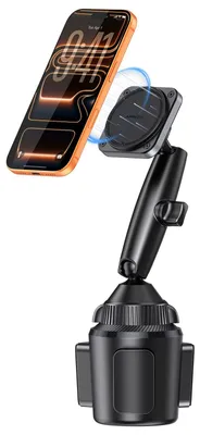 Produktbild von Universelle Handyhalterung Becherhalter Auto - Verstellbar - Schwarz