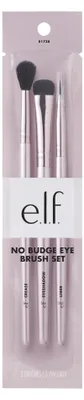 Productafbeelding van e.l.f. No Budge Brush Trio, oogschaduwkwasten voor het aanbrengen en vervagen, te gebruiken met