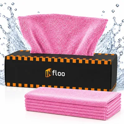 Produktbild von Mikrofasertücher Box 20x20 cm 20 Stück Reinigungstücher Auto Haushalt