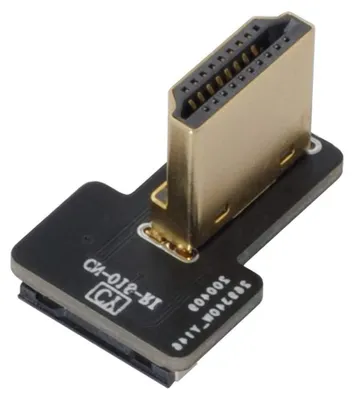 Productafbeelding van 90 Graden Gebogen HDMI Type A Connector voor FPV en Multicopter Drones