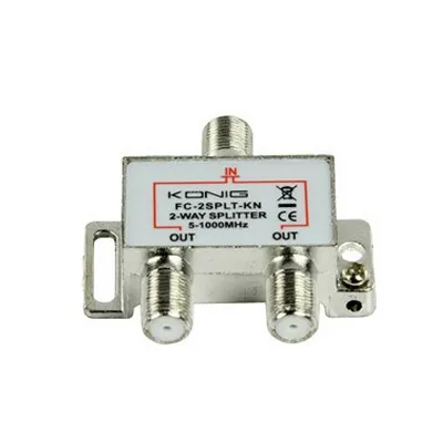 Image de König Sat-Distributeur Sat-F-Splitter 6.5 dB / 5-2400 MHz - 2 sorties NE98586