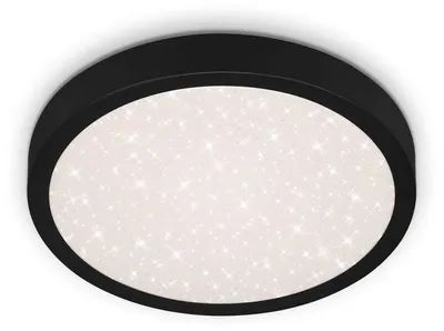 Produktbild von Di-Ka LED Deckenleuchte Runa schwarz mit Sternencover Metallrahmen schwarz
