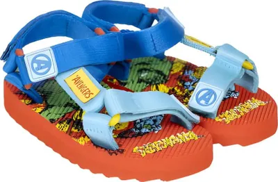 Produktbild von Marvel Avengers Kinder Sandalen Latschen Hausschuhe Klett – Mehrfarbig / 28