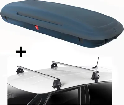 Obrázek produktu pro Střešní box VDPCA480 480 litrů carbonlook + střešní nosič VDP EVO ALU kompatibilní s Mercedes Classe A (W168) 5 dveří 1997-2004