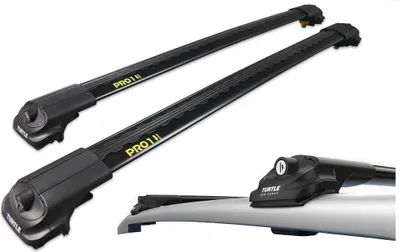 Productafbeelding van Turtle Air1 Air-1 Dakkoffer, zwart, geschikt voor bagagestangen met een breedte van 90/98 cm