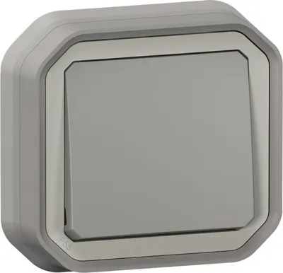 Image de Legrand Gamme complète d'interrupteurs pour locaux humides Plexo Gris 069811L (069811L)
