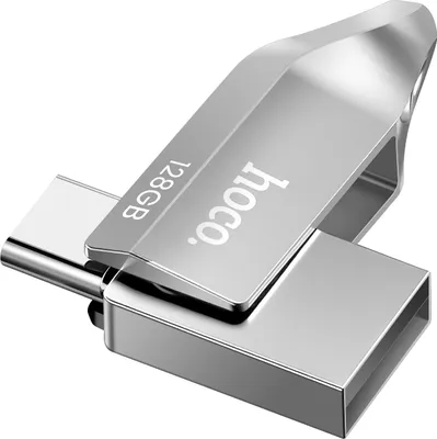 Immagine prodotto di Pendrive 128GB USB 3.0 (USB A + USB C) Hoco UD8 nikiel