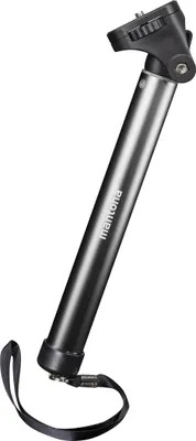 Produktbild von Mantona Mono-/Handstativ Selfy - 250 x 40 x 40 mm - kompatibel mit GoPro, Smartphone, Kompaktkamera u. a. - schwarz - Selfiestick Handystick Selfiestange für Fotografie und Videokameras