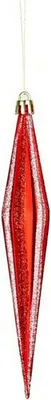 Produktbild von Weihnachtsschmuck gedehnt 8,5 x 3,5 x 19 cm Rot PVC