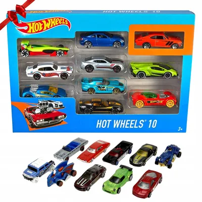 Produktbild von Hot Wheels 10er-Pack Metallautos Spielzeugauto Geschenkset