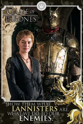 Obrázok produktu pre Hra o tróny – Cersei – Nepriatelia – 61 x 91,5 cm – plagát