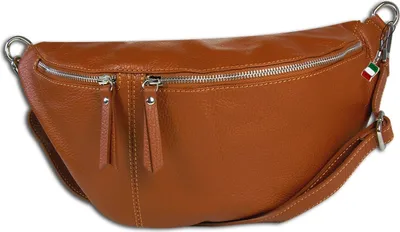 Image de Florence Sac en cuir Sac banane marron OTF820C