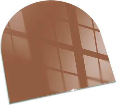 Produktbild von Farbe Braun – Glasbodenplatte für – Kaminofen – Kaminplatte Glas – Schutzglas – Funkenschutzplatte –Glasbodenplatte Feuerfeste – Hitzeschutzplatte – Bodenschutz aus Glas – 100x100 cm