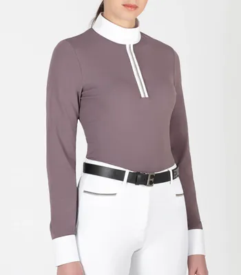 Image de Equiline Turniershirt Damen Langarm Ganner HW 2023 Moonscape XS