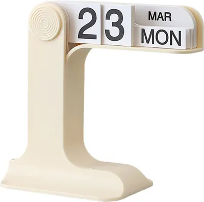 Produktbild von Tischkalender, Stehkalender, Klappkalender, Tagesplaner aus Kunststoff, modernes Landhausdekor, Home-Office-Dekoration