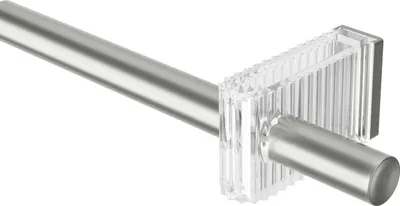 Produktbild von Umbra Vorhangstange Flute ausziehbar, Stahl, Nickel, 107-305 cm, 1023440-411
