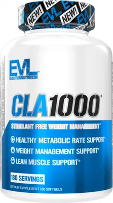 Produktbild von EVL Nutrition CLA1000 Softgels (180) Standard - Diät & Gewichtsmanagement - CLA