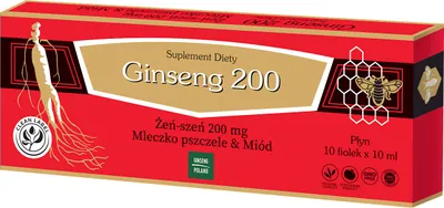 A product box for Ginseng 200 supplement.