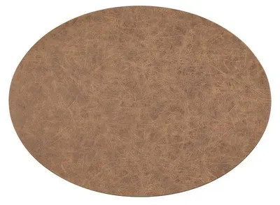 Placemat TRUMAN - Dubbellaags - Oval, 33x45 cm – Schwarz