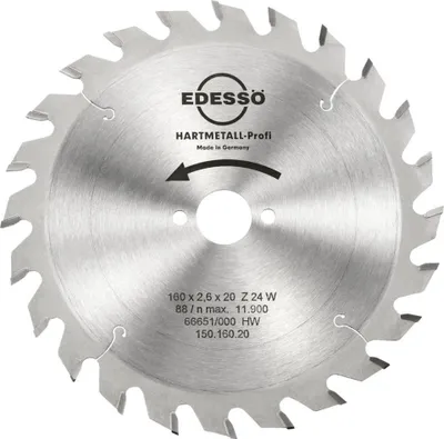 Produktbild von EDESSÖ Kreissägeblatt HW-Profi 160 x 2,6 x 20 Z24W