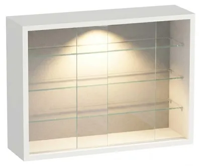 Produktbild von VDD – Vitrine – Vitrine mit Glas – Vitrine mit LED-Beleuchtung – Vitrine – 50 x 12 x 40 cm – weiß
