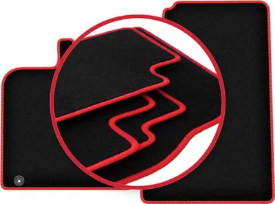 Produktbild von CARLUX-RED Auto-Fußmatten für: Smart ForTwo II Fließheck (2007-2014)