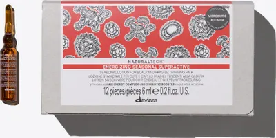 Zdjęcie produktu dla Davines NaturalTech Energizing 12x6ml - Ampułki przeciw wypadaniu włosów