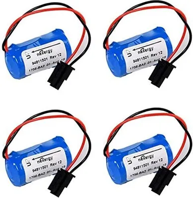 Obrázek produktu pro balení 4 baterií 1200mAh 1756-BA2 3V PLC pro řídicí stroj BR2 / 3A-AB CNC