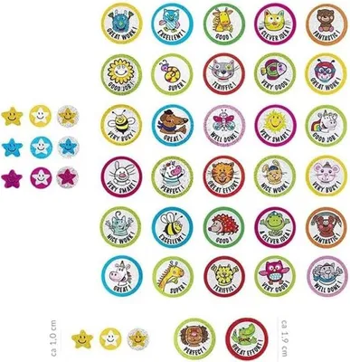 Produktbild von TRENDHAUS Lehrersticker Block Englisch 320 Stück