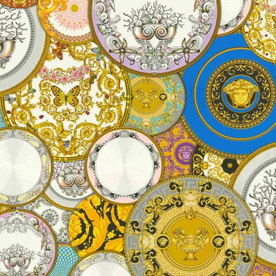 Zdjęcie produktu dla A.S. Creation Versace 3 | 349011 | Tapeta z włókniny w stylu vintage | 0,70 m x 10,05 m | Kolorowa