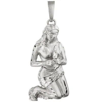 Produktbild von Anhänger Sternzeichen Jungfrau 925 Sterling Silber matt Sternzeichenanhänger