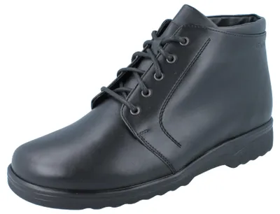 Produktbild von GANTER Eric H Herren Schnürstiefelette schwarz Glattleder Lammfell - Größe: UK 9