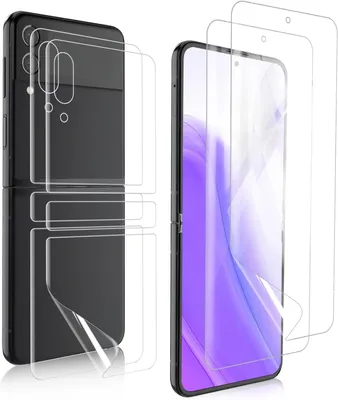 Immagine prodotto di Pellicole Protettive Per Samsung Galaxy Z Flip 3, Davanti E Dietro, 2 Pezzi