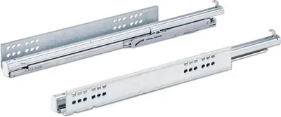 Image de Système de coulisse à sortie totale Quadro V6 Push to open 400 mm Hettich - 2 pièces