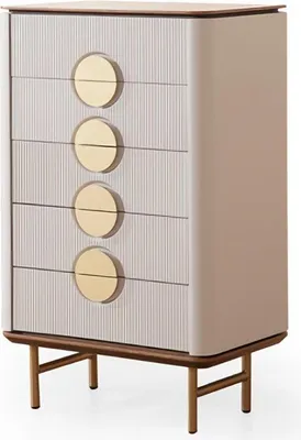 Produktbild von Zeitlos Kommode Funktional Sideboard 5 Schublade Schlafzimmer Möbel